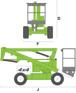 ابعاد بالابر HR12 4x4