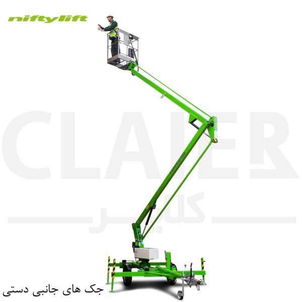 بالابر 12 متری قابل یدک با جک جانبی دستی