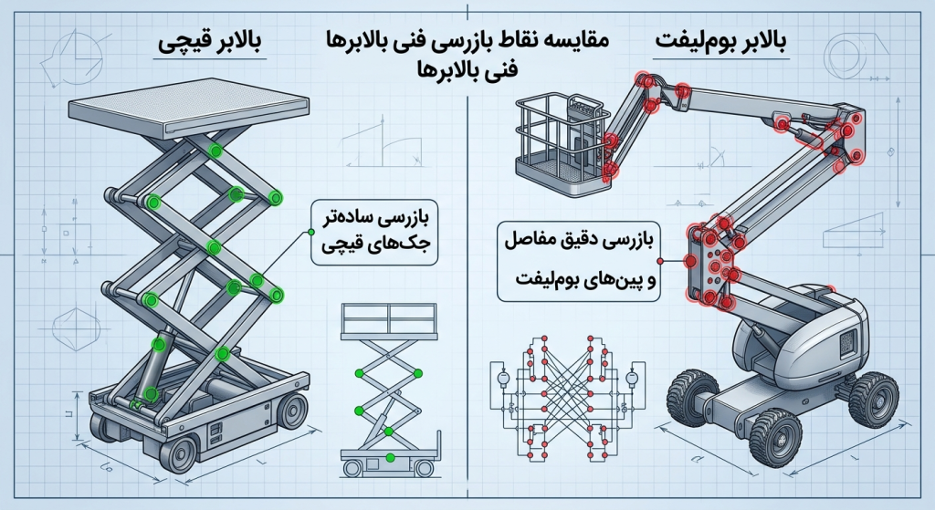 نقاط کلیدی چک لیست بازرسی بالابر قبل از کار